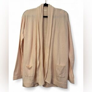 NWT J. Crew Light Pink Open Front Cardigan Womens Size Medium